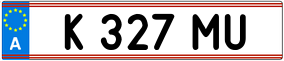 Trailer License Plate